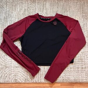 Virus Rash-guard women’s cropped surfing beach top